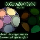 electric glow in the adrk neon acrylic mix - ORANGE