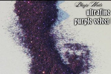 PURPLE VELVET UF - glitter mix