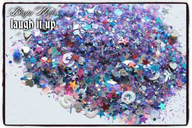 'laugh it up' glitter mix