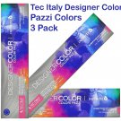 Tec Italy Pazzi Designer Hair Coloring Cream 3 oz (Pack of 3) Tinte para Cabello