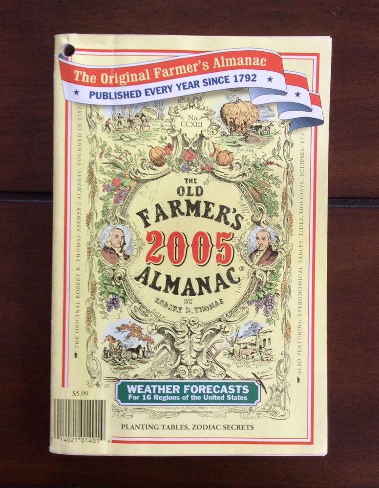 The Old Farmers Almanac 2005 Zodiac Secrets Planting Table Weather