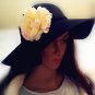 Large Silk Peony/Rose hair clip/pin/barrette, Wedding/ Hat etc. Accessory,  4.8'&acirc;��-5''