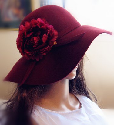 Large Silk Peony/Rose hair clip/pin/barrette, Wedding/ Hat etc. Accessory,  4.8'&acirc;��-5''