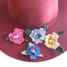 Lady's Leather Hair Clip/Pin/Barrette, for Weddings/Parties/Dating/Holidays,  3''*2'', MadeToOrder