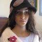 Lady's Leather Hair Clip/Pin/Barrette, for Weddings/Parties/Dating/Holidays, 3''*2'', MadeToOrder