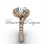 14kt rose gold engagement ring, VD1006