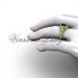 14kt yellow gold Three stone engagement ring, Black Diamond VD1007