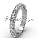 Unique Platinum diamond wedding band VD1009