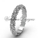 14k white gold wedding band VD10011