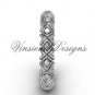 14k white gold wedding band VD10011