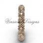 14kt rose gold wedding band VD10011