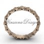 14kt rose gold wedding band VD10011