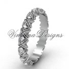 Unique Platinum diamond wedding band VD10012