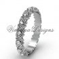 Unique Platinum diamond wedding band VD10012