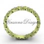 Unique 14kt yellow gold diamond wedding band VD10012