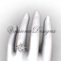 Unique 14kt rose gold diamond engagement ring VD10015