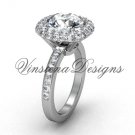 Unique Platinum diamond engagement ring VD10015