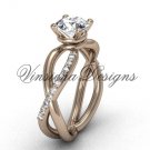 14kt rose gold unique diamond engagement ring VD870 14kt rose gold unique diamond engagement ring VD870