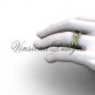 Unique 14kt yellow gold Three stone engagement ring, Black Diamond VD8156