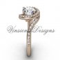 14kt rose gold unique diamond engagement ring VD8199