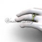 Unique 14kt yellow gold Three stone engagement ring,Black Diamond VD8220