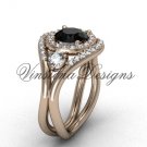 14kt rose gold unique diamond engagement ring,Black Diamond VD8245 14kt rose gold unique diamond engagement ring,Black Diamond VD8245