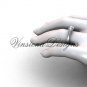 14kt white gold engagement ring VD10016