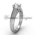 Platinum engagement ring,"Forever One" Moissanite VD10018