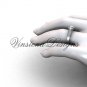 14kt white gold engagement ring VD10018