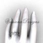 14kt white gold engagement ring VD10018