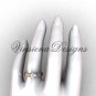 14kt rose gold engagement ring,"Forever One" Moissanite VD10018