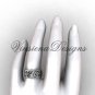 Platinum floral matte finish engagement ring,wedding band VD10034G
