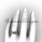 14kt rose gold Fleur de Lis wedding band VD10032