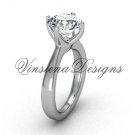 Platinum engagement ring,wedding ring "Forever One" Moissanite VD10020