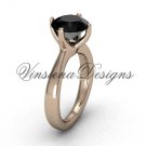 14kt rose gold engagement ring,wedding ring Black Diamond VD10020 14kt rose gold engagement ring,wedding ring Black Diamond VD10020