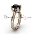 14kt rose gold engagement ring,Black Diamond VD10021 14kt rose gold engagement ring,Black Diamond VD10021