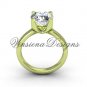 14kt yellow gold engagement ring VD10021
