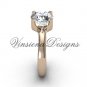 14kt rose gold engagement ring VD10021