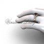 14kt rose gold engagement ring,Black Diamond VD10021