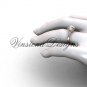 14k rose gold engagement ring, "Forever One" Moissanite VD10021