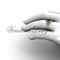 14kt yellow gold Fleur de Lis engagement ring,Black Diamond VD10022
