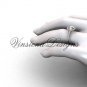 Unique 14kt rose gold diamond engagement ring VD10030