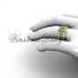 14kt yellow gold floral matte finish engagement ring,wedding band VD10035G