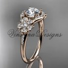 14kt rose gold diamond Cherry Blossom flower, Sakura engagement ring VD8091 14kt rose gold diamond Cherry Blossom flower, Sakura engagement ring VD8091