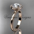 14k rose gold engagement ring VD10078 14k rose gold engagement ring VD10078
