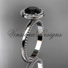 platinum engagement ring Black Diamond VD10078