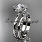 platinum engagement ring set VD10078S