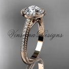 14kt rose gold unique diamond engagement ring VD10080 14kt rose gold unique diamond engagement ring VD10080