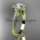 14kt yellow gold unique diamond engagement ring VD10080
