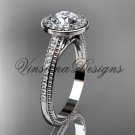 Unique Platinum diamond engagement ring VD10080